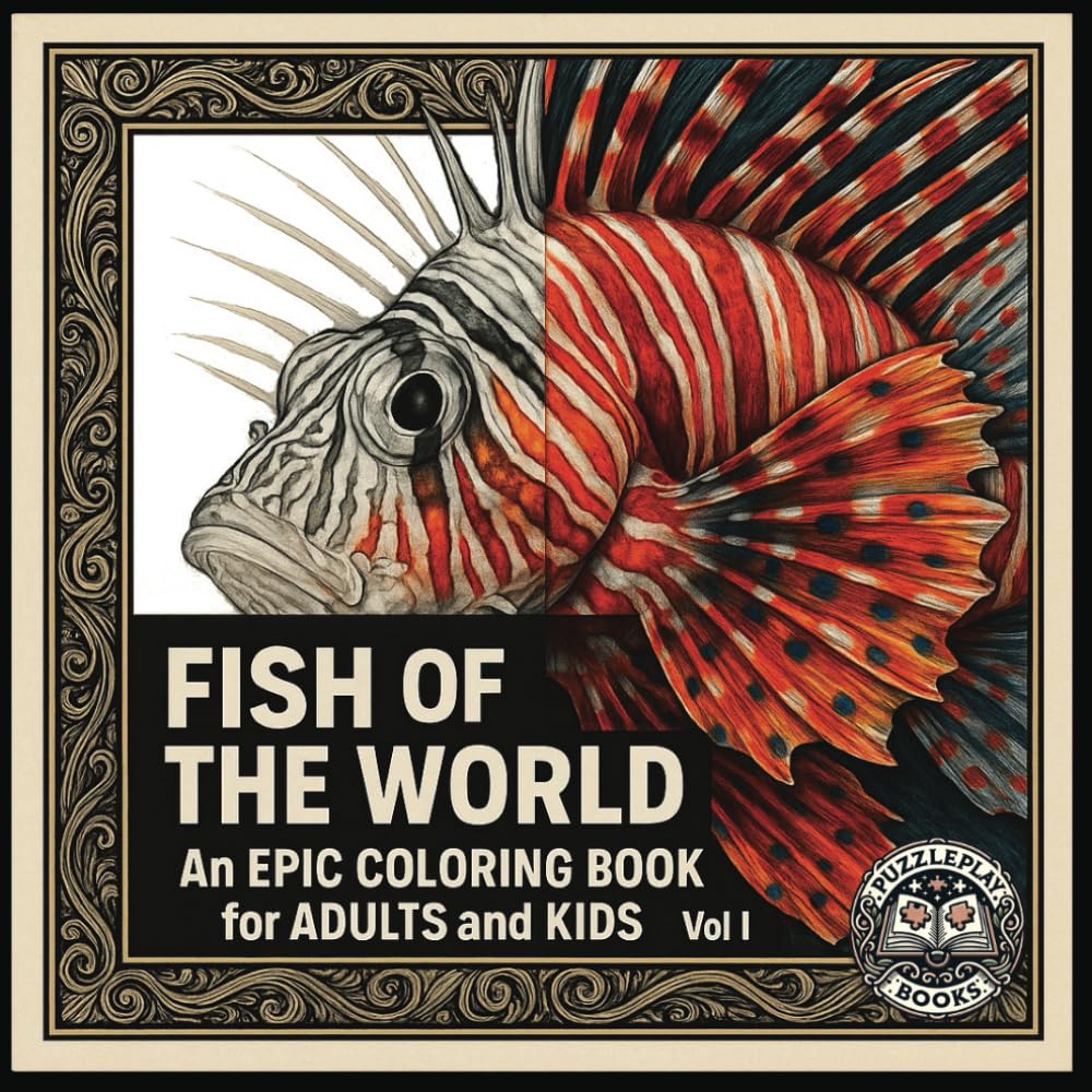 Amazon.com: FISH OF THE WORLD: An EPIC Coloring Book for Adults and ...