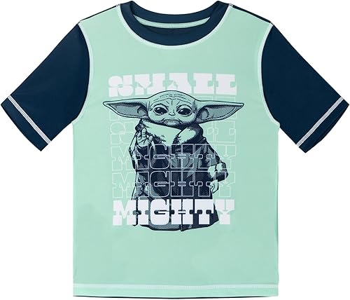 Miniatura 2 de STAR WARS Conjunto de camiseta de protección y traje de baño UPF 50+ para niños pequeños a niños grandes (4T - 14-16)