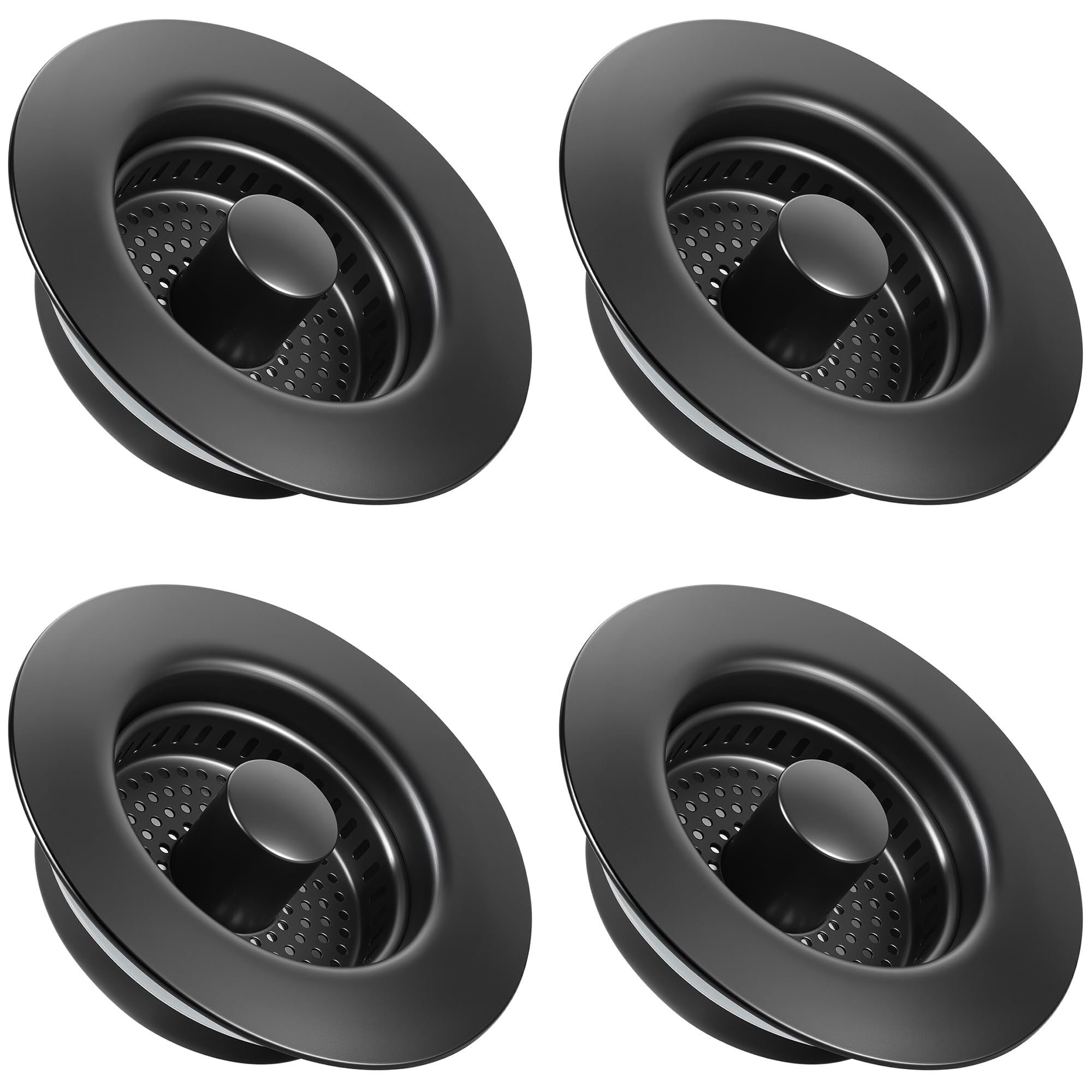 Filtre évier de cuisine pour évier standard américain noir mat lot de 4