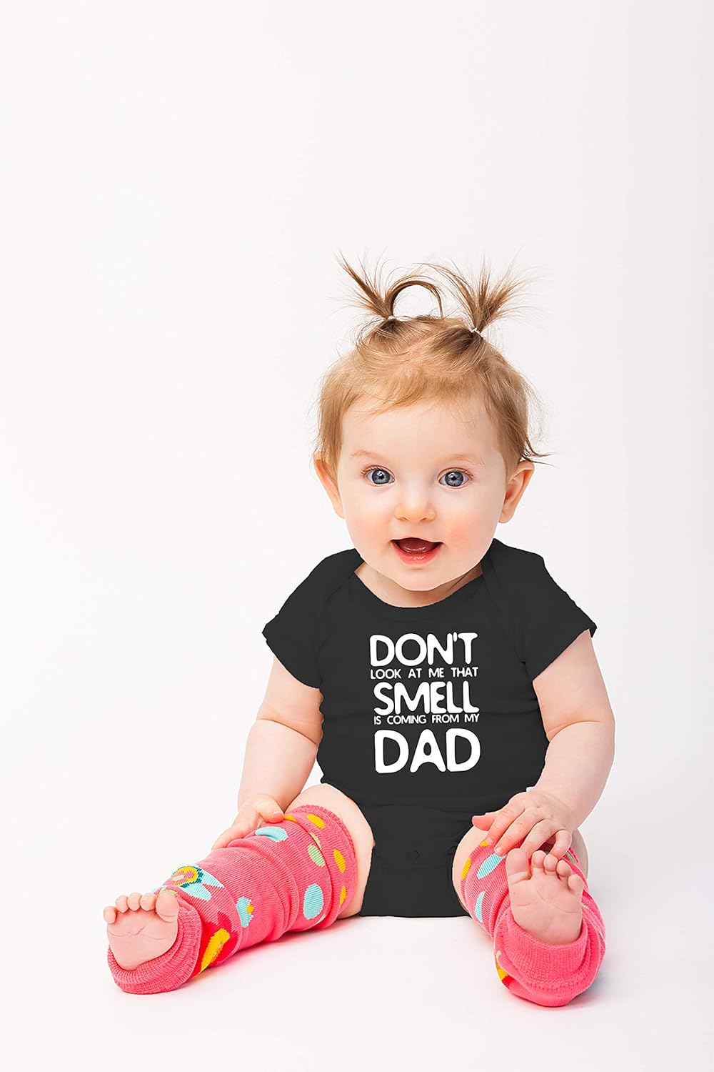 Don't Look at Me That Smell Is Coming From Dad - Funny Baby Essentials Bodysuit - Baby Outfits - Image 4