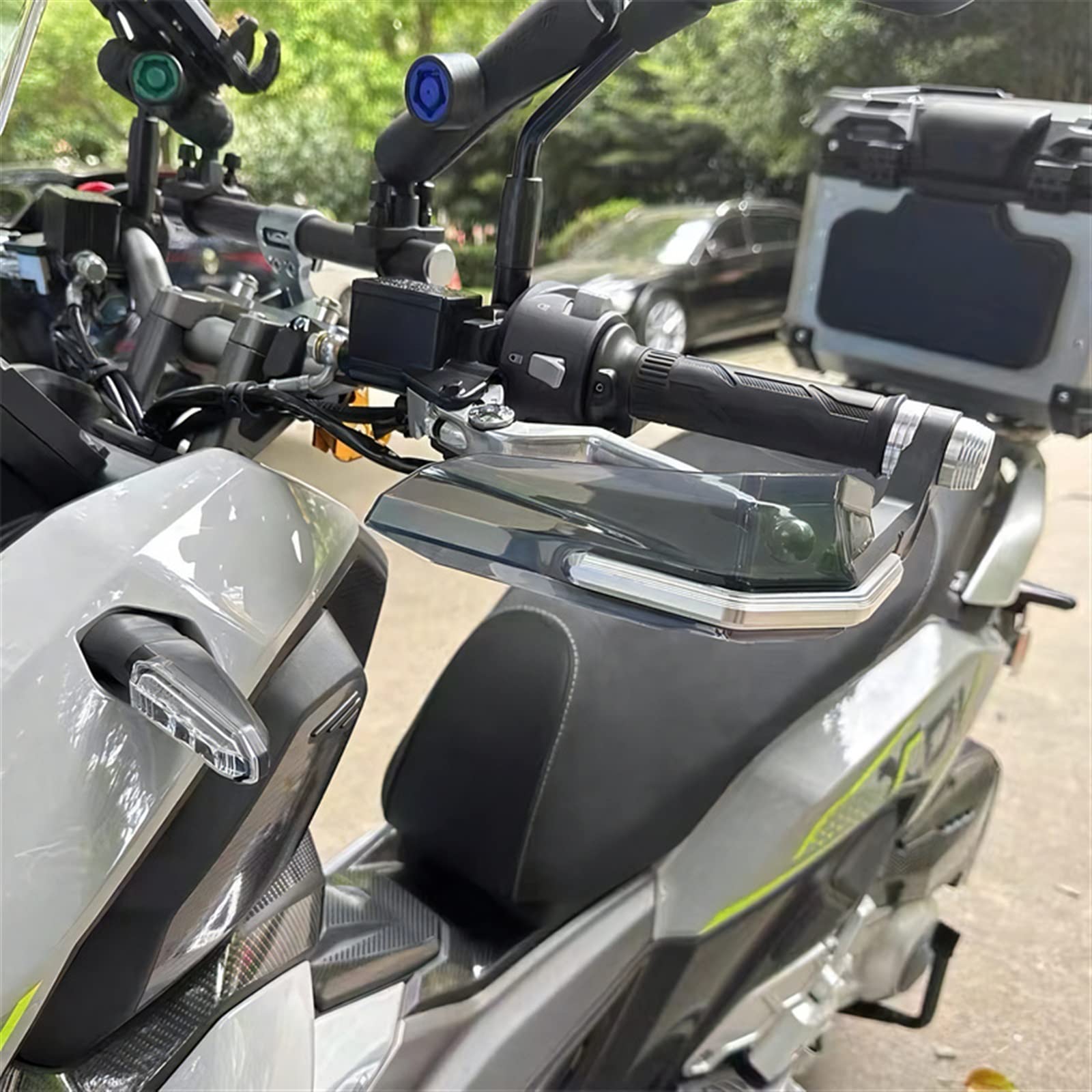 Motorrad Lenkergewichte Für S┐UZUKI GSXS1000GT GSX-S1000GT GSX S 1000 GT GS Handschutzschild Handschutzfolie Windschutzscheibe Logo R1200GS R1250GS(Red,GT)