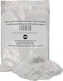 Silicon Dioxide Powder 8oz - Silica Powder - Food Grade Silicone Anti Caking Agent