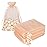 HRX Package 100pcs Blush Peach Organza Bags, 4 x 6 inch Mesh Jewelry Drawstring Bag Small Gift Pouches for Wedding Candy Party Favor