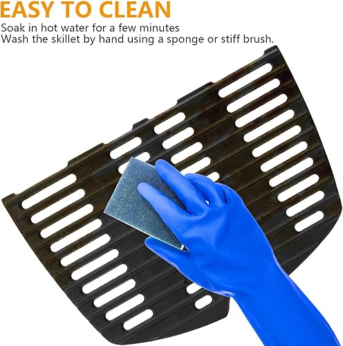 Miniatura 5 de 7645 Rejillas de cocina para parrillas de gas Weber Q200, Q220, Q2000, Q2400, 53060001, accesorios de barbacoa para Weber Baby Q, hierro fundido