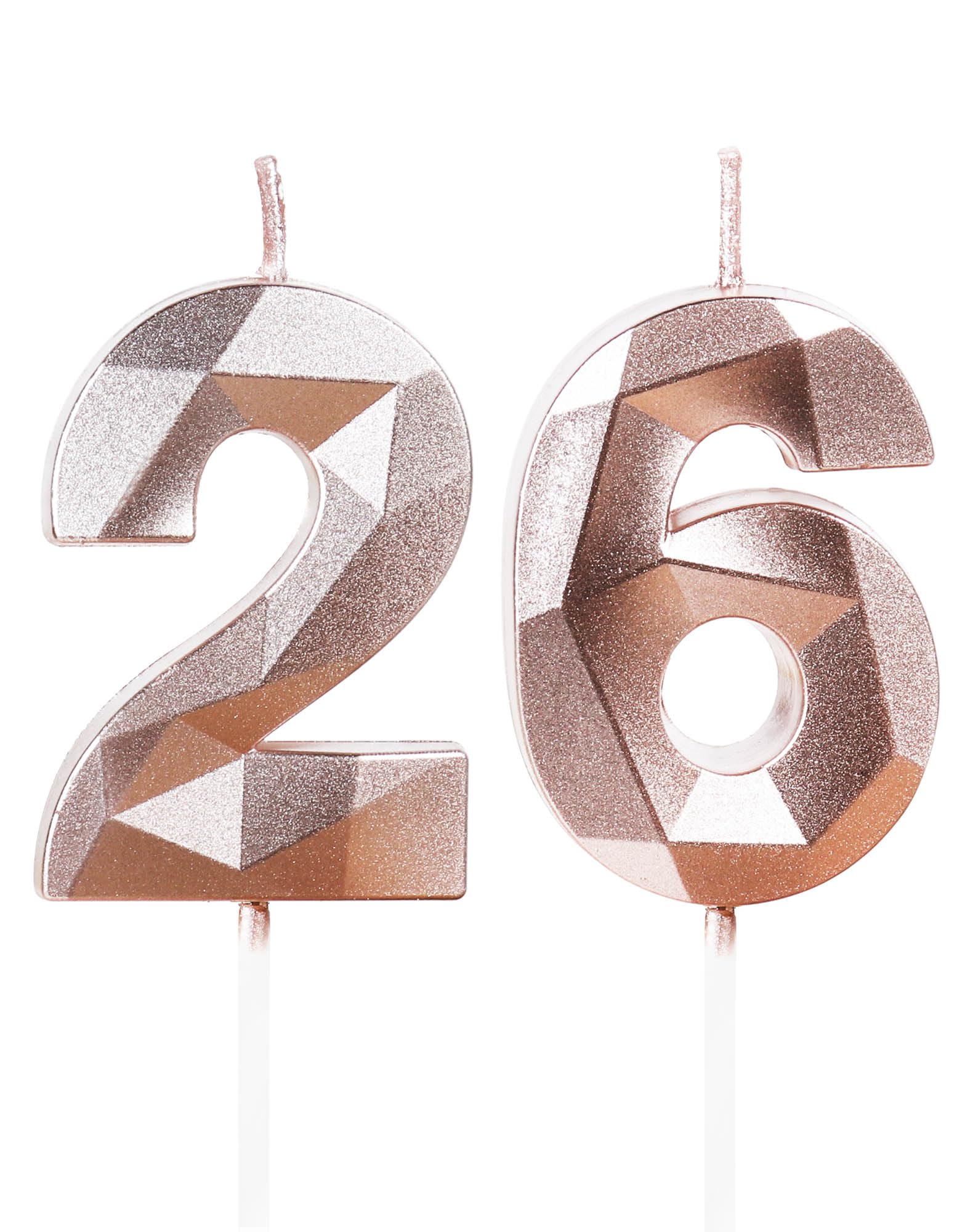 Yiran 50th Birthday Candles, Gold Number 50 Happy Birthday Candles, Cake Topper Decorations for Birthday Party, Wedding Anniversary Celebration Supply — view 75