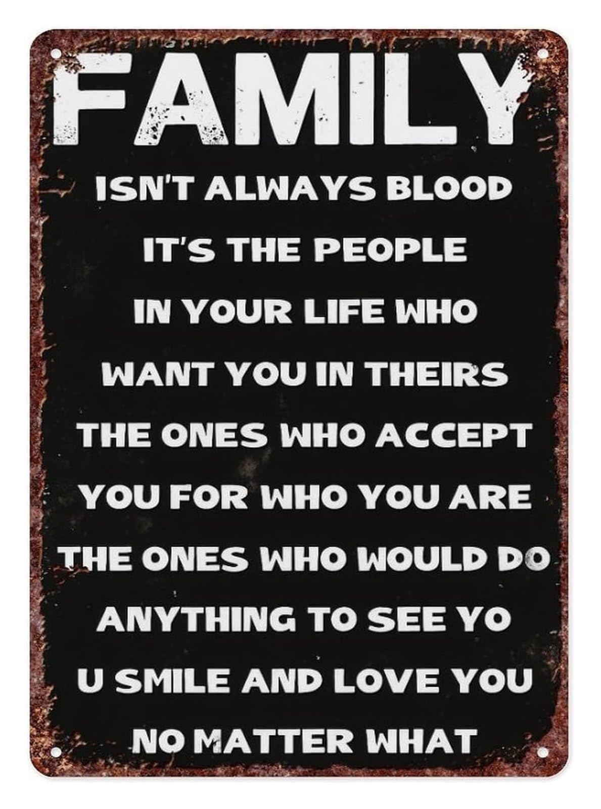XHAJCSJWGD Inspirational Quotes Retro Metal Sign Vintage Wall-Art for Bathroom Kitchen Dining Room Hallway Entryway Mudroom Laundry Room Home Accent 8 X 12 inch