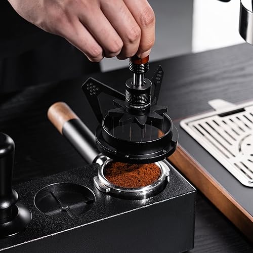 Vista 20 de IKAPE WDT Tools, herramienta de distribución de agitador de expreso para barista, 0.010 in, 6 agujas, agitador de café expreso con soporte y 6