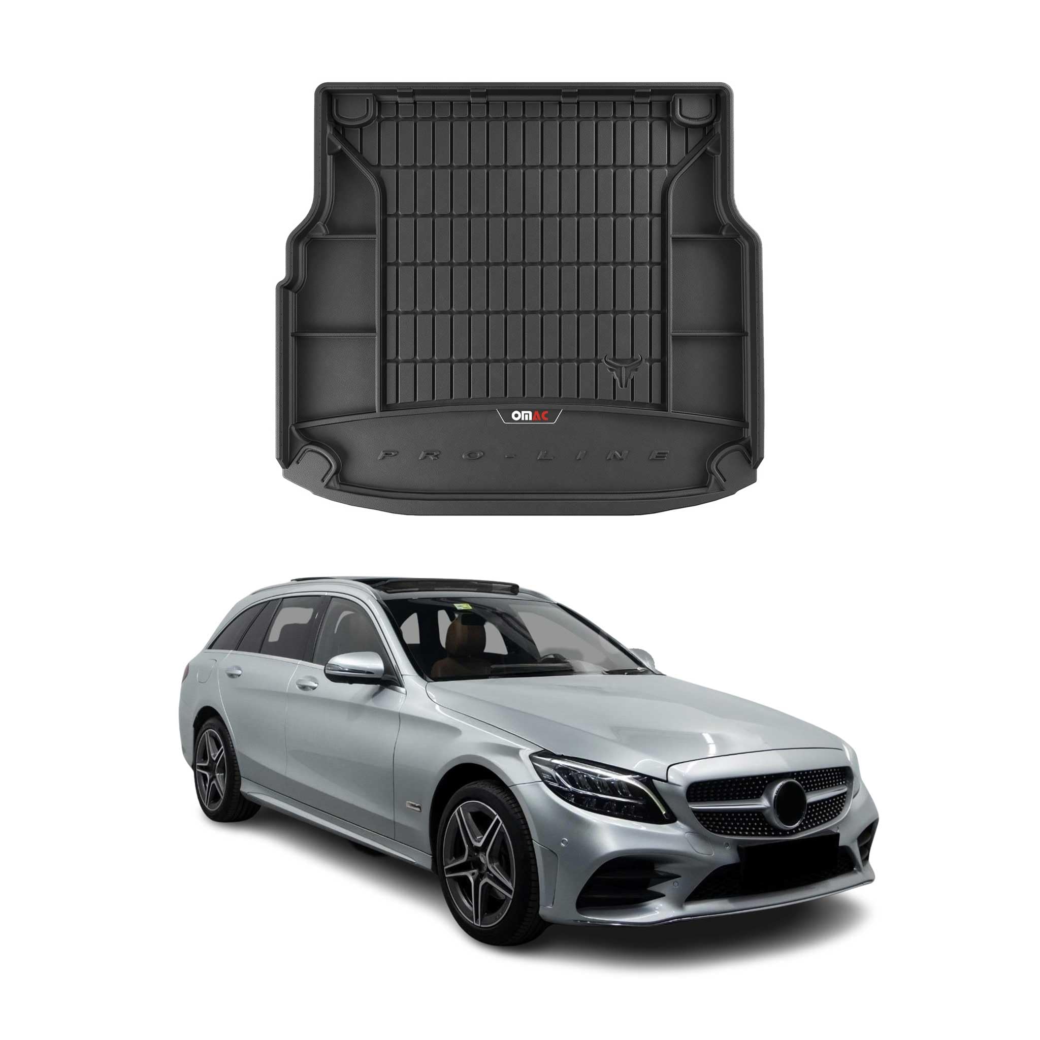 OMAC Guma Mata Bagażnika Pasująca do Mercedes C Klasse S205 2014-2021 TPE Czarny