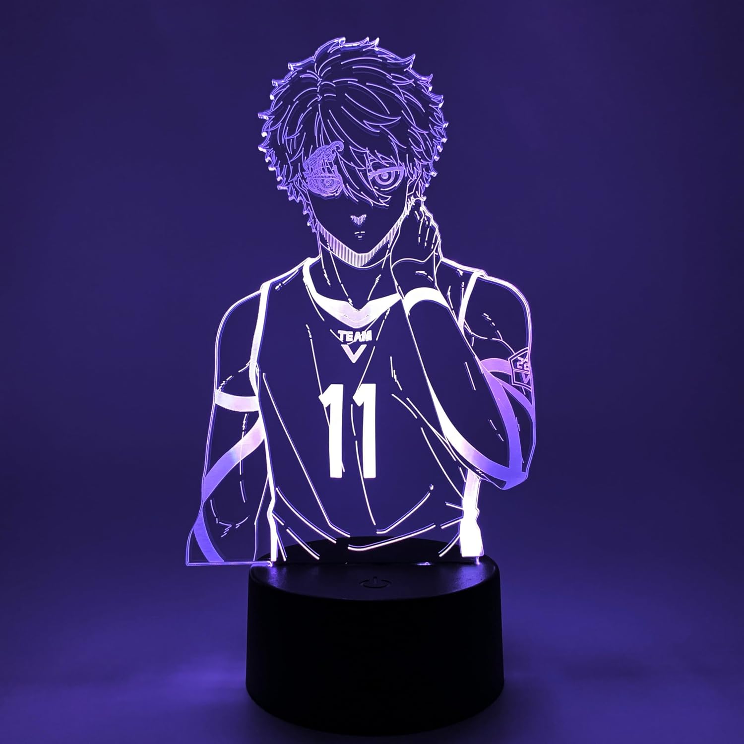 Otaku Lamps Blue Lock - Seishiro Nagi Anime Night Light, 16 Color RGB LED – Gift for Otaku