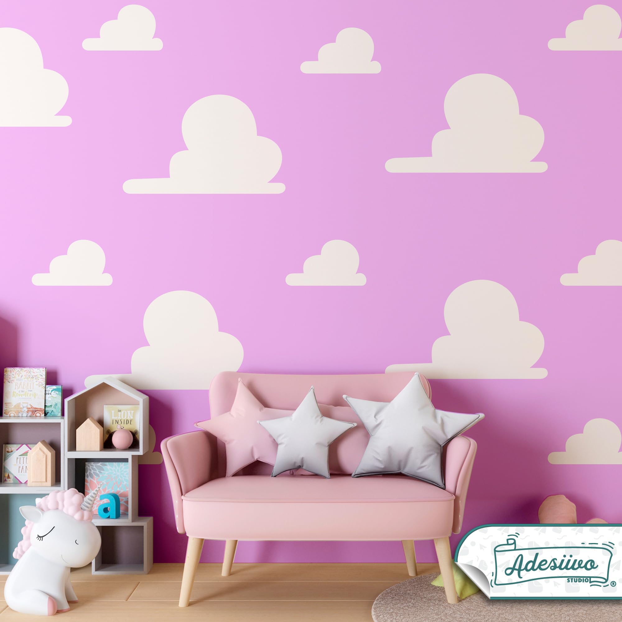 Adesivo murale decorativo con ballerina rosa, adesivo murale con piccola principessa e farfalla, decorazione murale colorata per la cameretta dei bam | Leroy Merlin