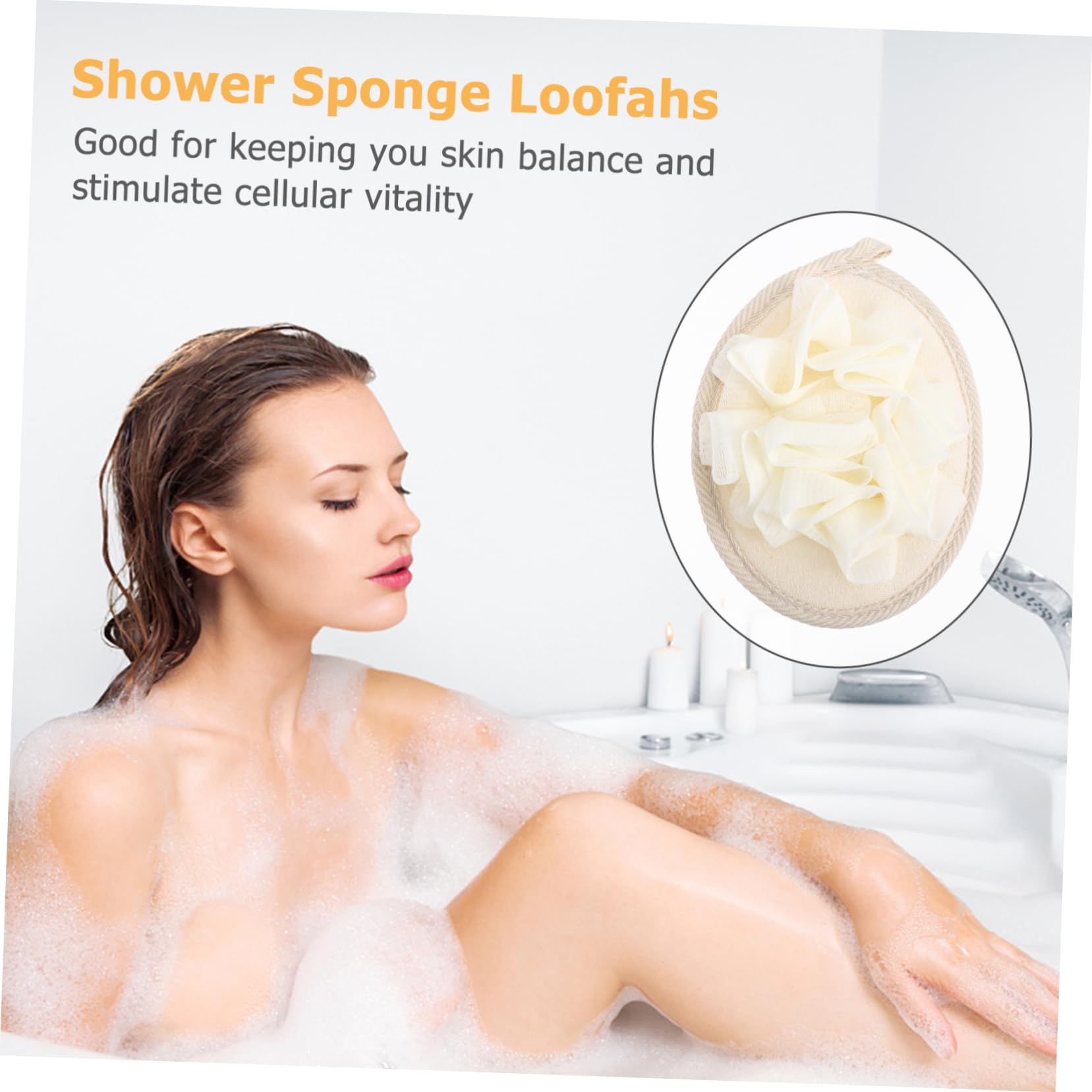 Beavorty 12piezas Esponjas De De Malla Para Exfoliación Corporal Accesorios De Baño Para Hogar y Viajes