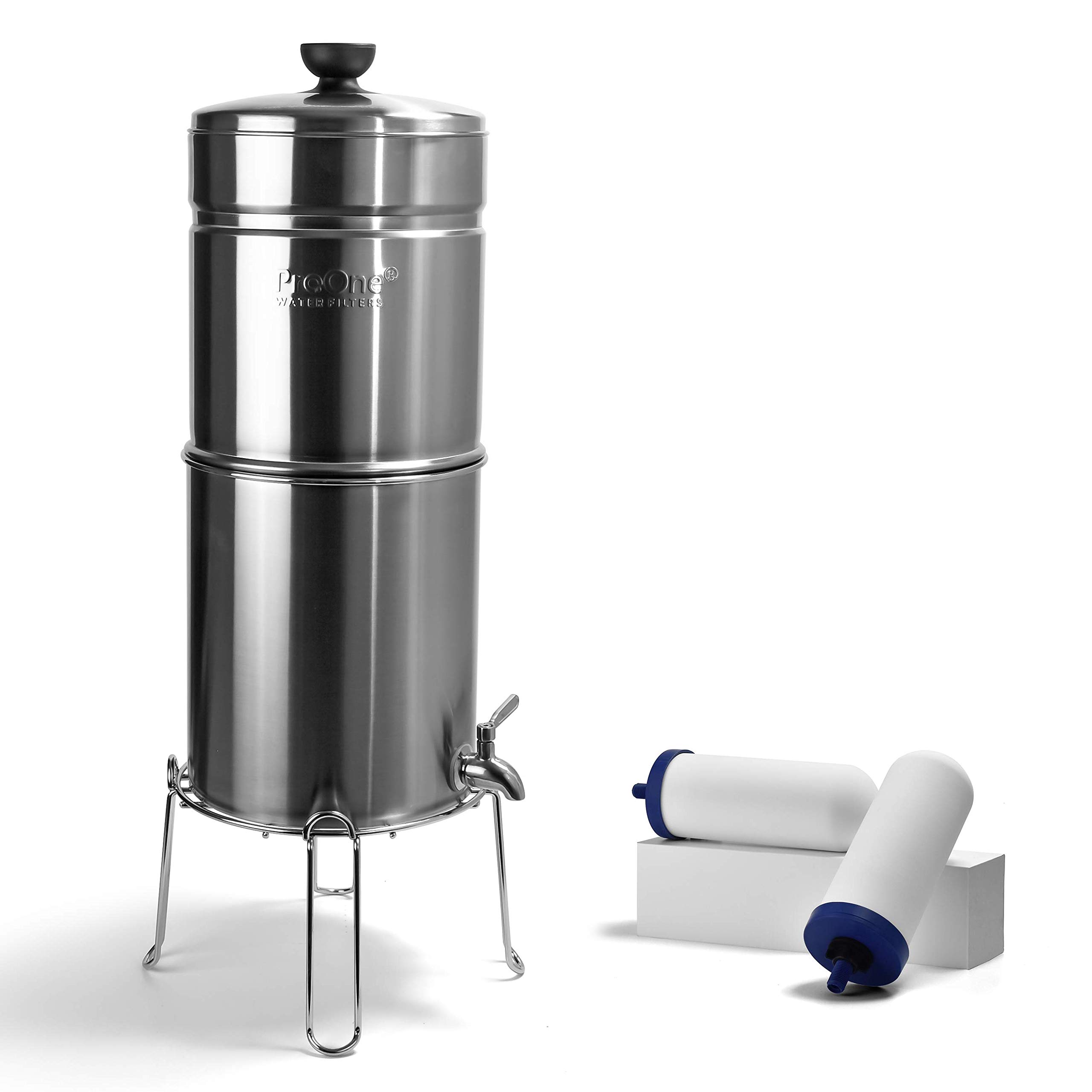 Buy ProOne Big+ Brush StainlessSteel Gravity Water Filter System, 3