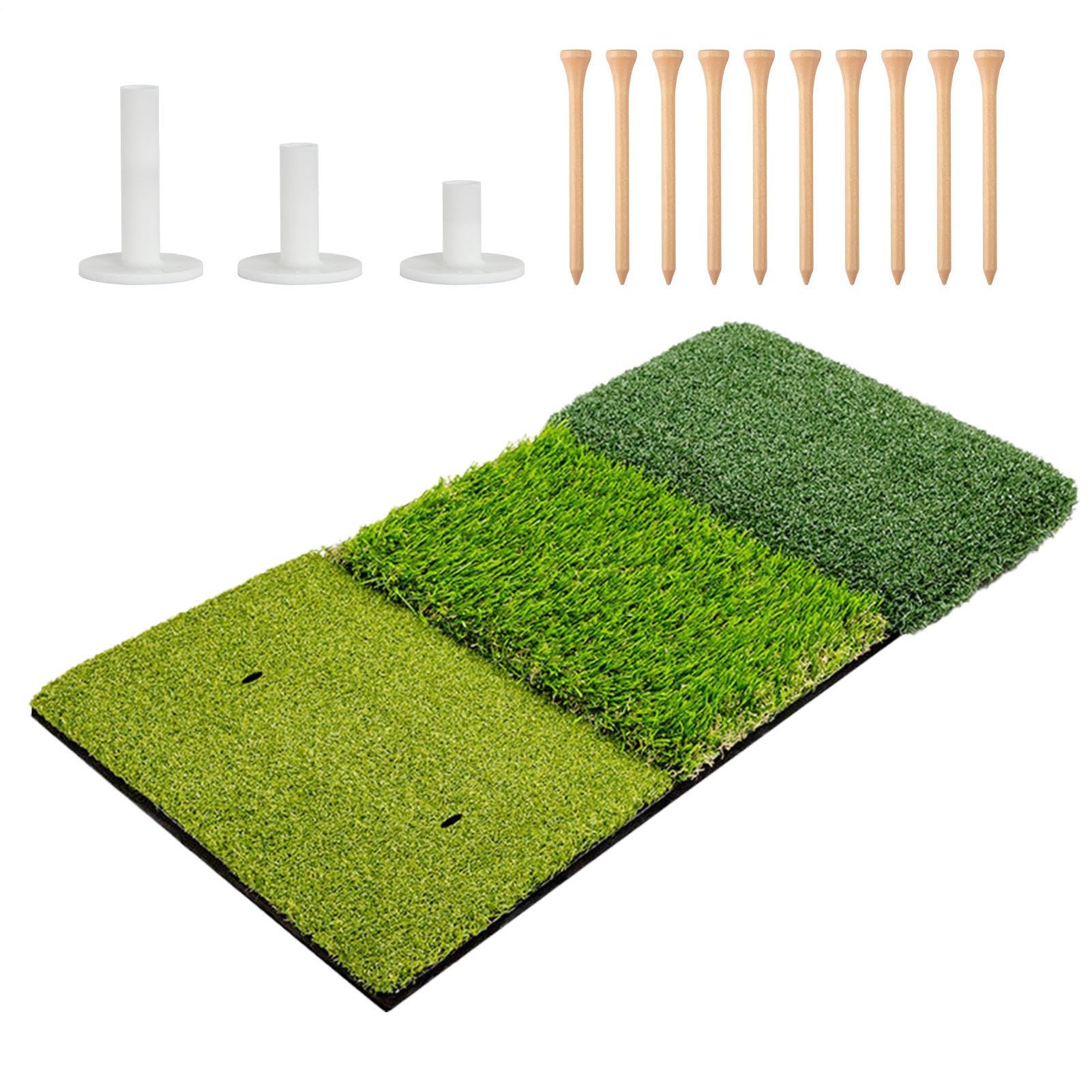 Golf -Trainingsmatte, Matte für Golf Verdickte Golfgrasmatten | Golfer Driving Pad, Swing -Übungswerkzeuge für Innen im Freien, Garten