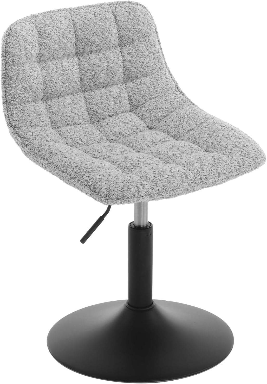 WOLTU Comfy Dressing Table Chair, Grey Chenille, Adjustable Height, Swivel, Ergonomic, Dining, Home Office, Kitchen, Vanity
