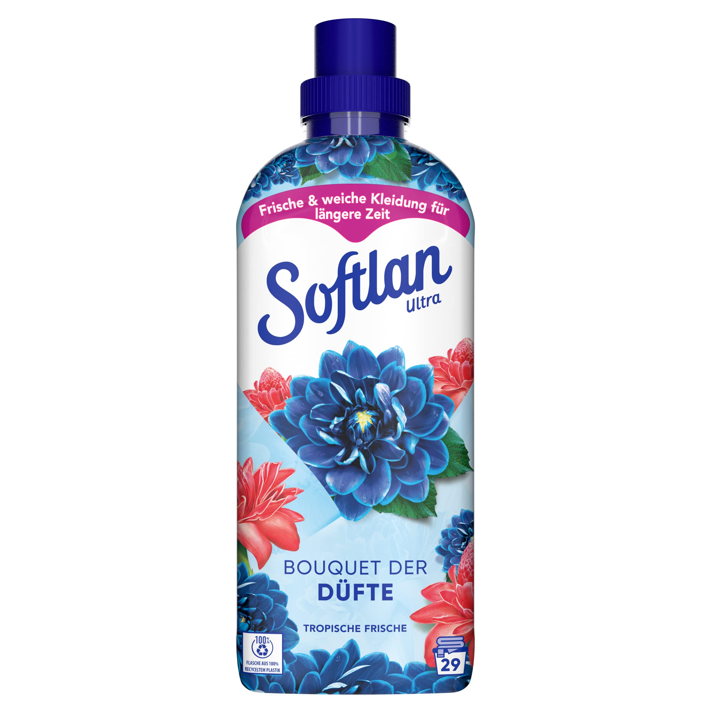 Softlan Ultra Weichspüler Bouquet der Düfte Tropische Frische 12x 650ml - langanhaltend frische,weiche Wäsche