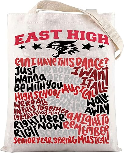 LEVLO Troy Bolton - Bolsa de lona para regalo musical East High Wildcats para fanáticos musicales