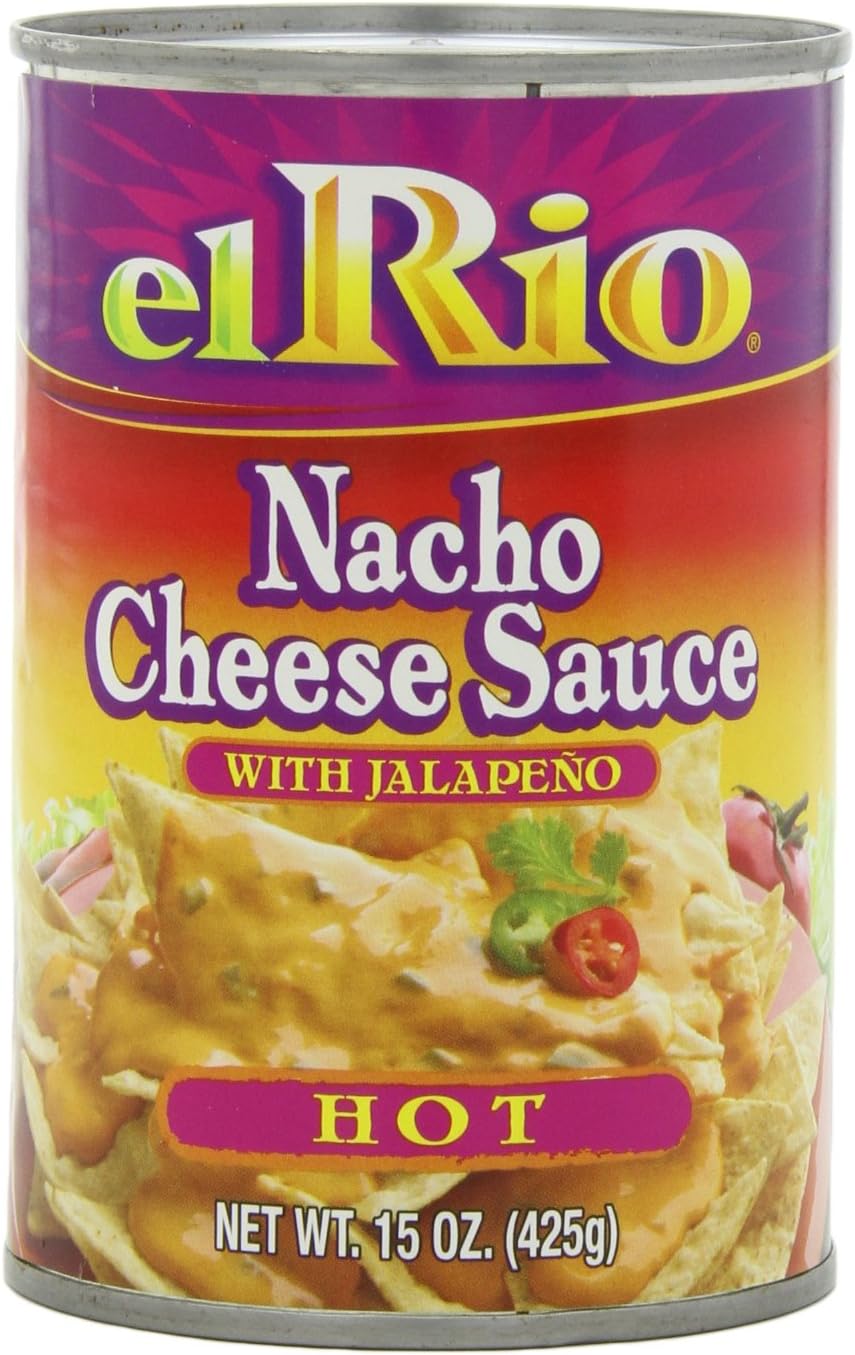 El Rio Hot Nacho Cheese Sauce, 15-Ounce Can (Pack of 12)