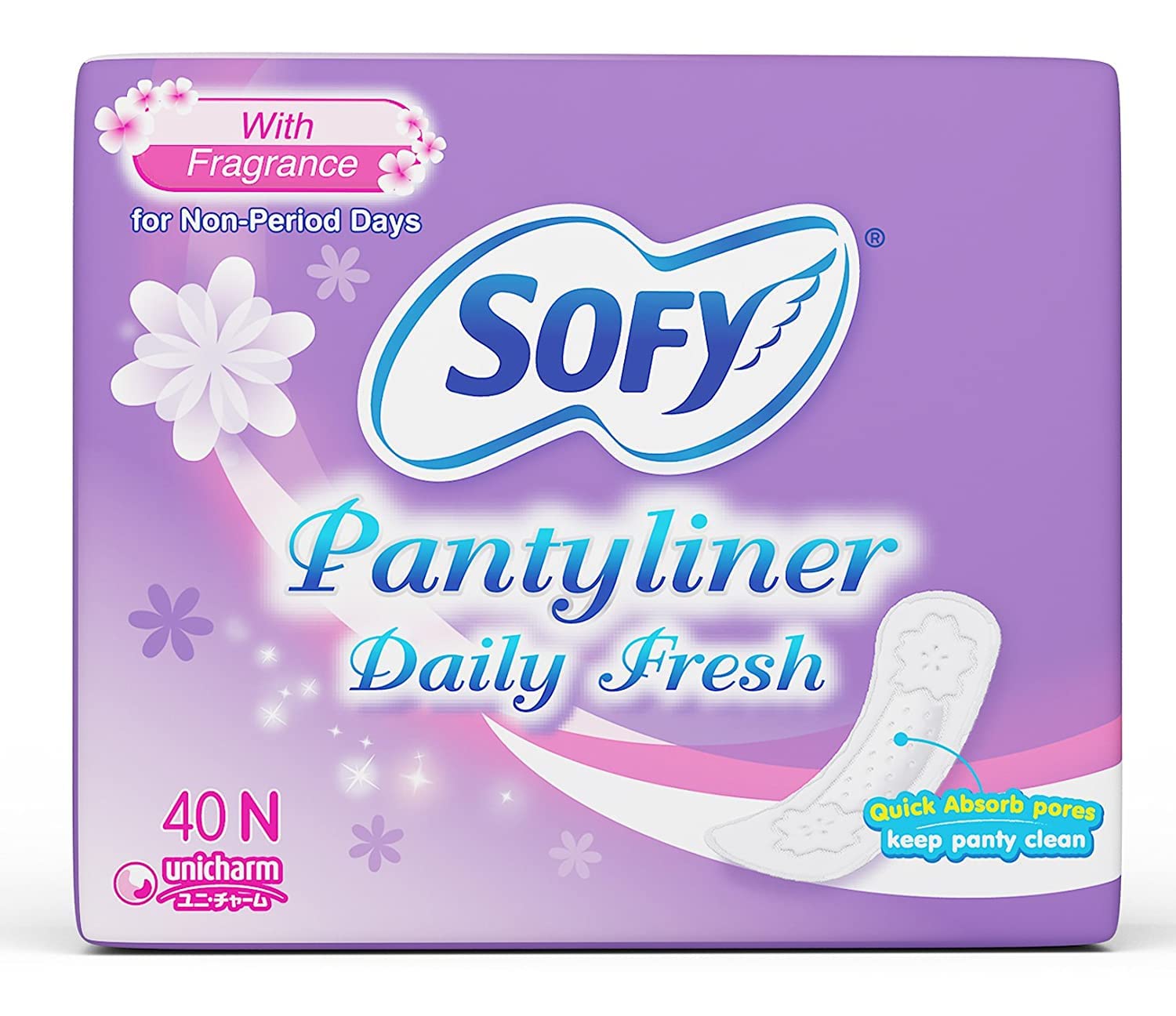 Sofy Daily Fresh Panty Liner - 40 Pieces (B08T74HYZV) Amazon Price History, Amazon Price Tracker