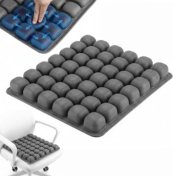 Sondour Travel Seat Cushion, Airplane Cushion Long Flight, Airplane Gadgets Inflatable Seat Cushions, Portable Airline Cushion With Air Pump, Wheelchair Cushions; Pressure Relief Seat Cushion - 1 Grey