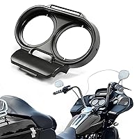 Vista 1 de Kojem Cubierta de calibre compatible con Harley-Davidson Road Glide 1998-2013 Reemplazo para cubierta de velocímetro 67923-98B 21906 Negro
