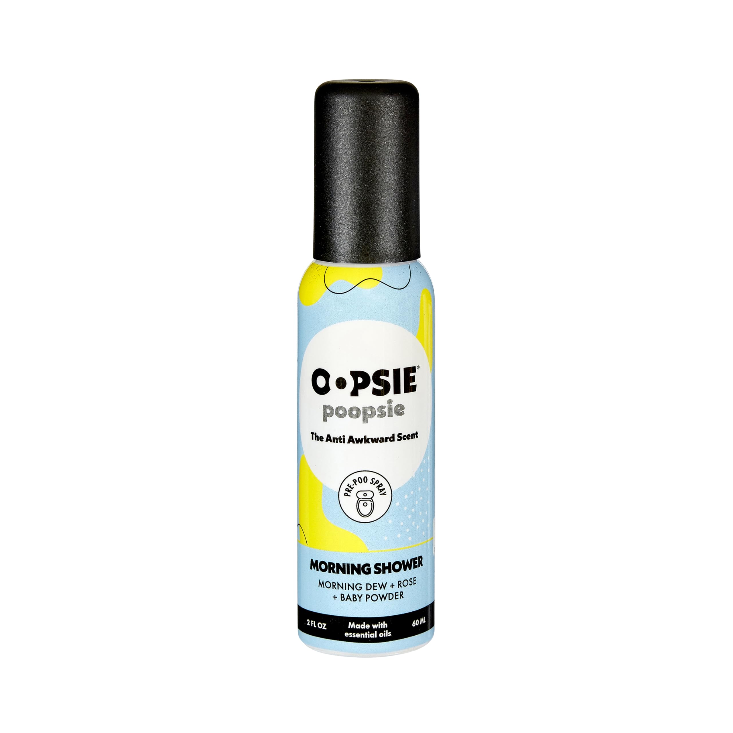 OOPSIE POOPSIE Morning Shower Before & After You Go Toilet Spray 2oz - Portable Odor Eliminator