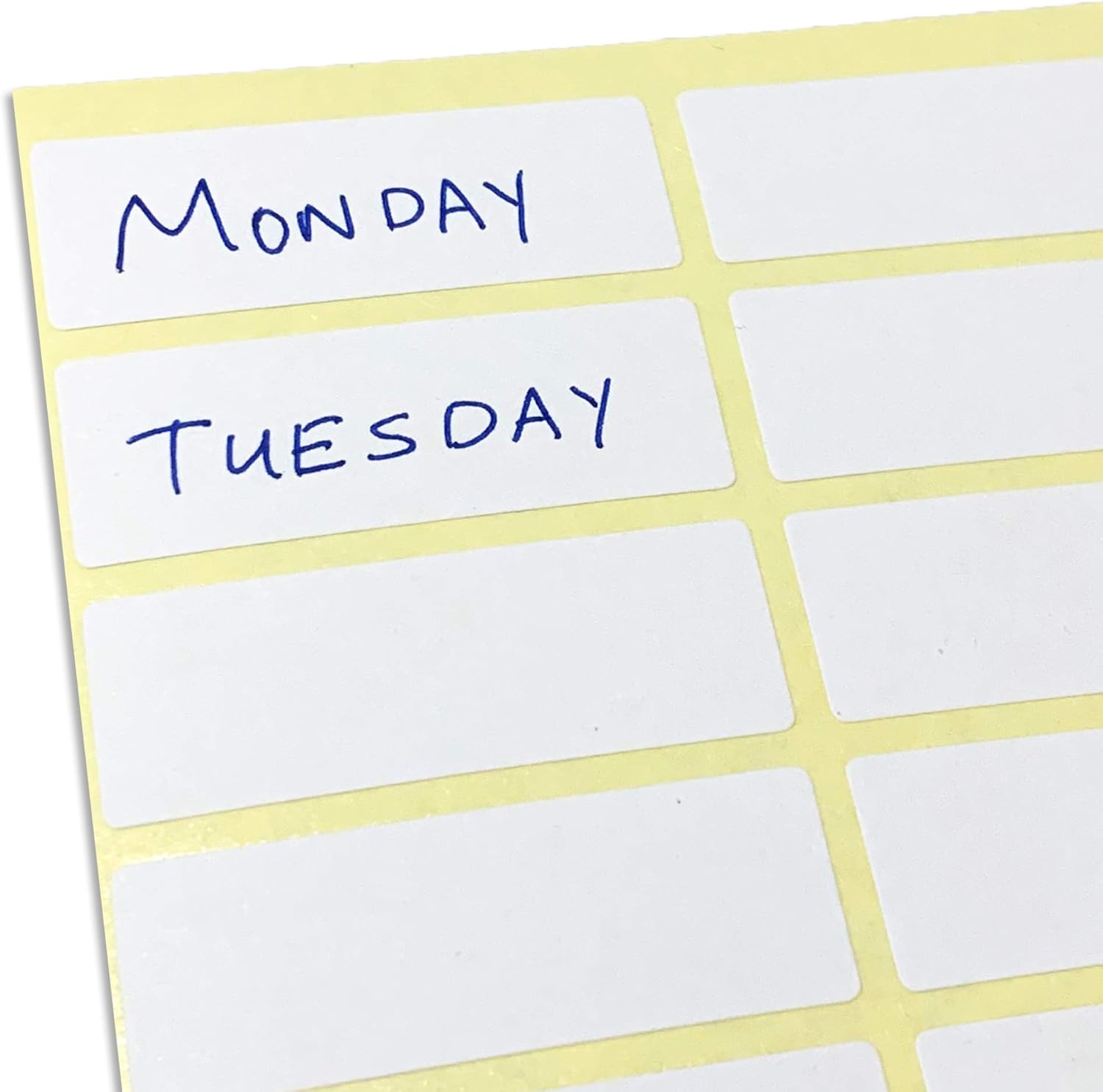 500 Pack, 1.5" x 0.5" - File Folder Labels Stickers, Matte White - Image 5