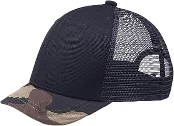 Camo Short Brim Men Baseball Caps Summer Mesh Breathable Adjustable Outdoor Sports Hat