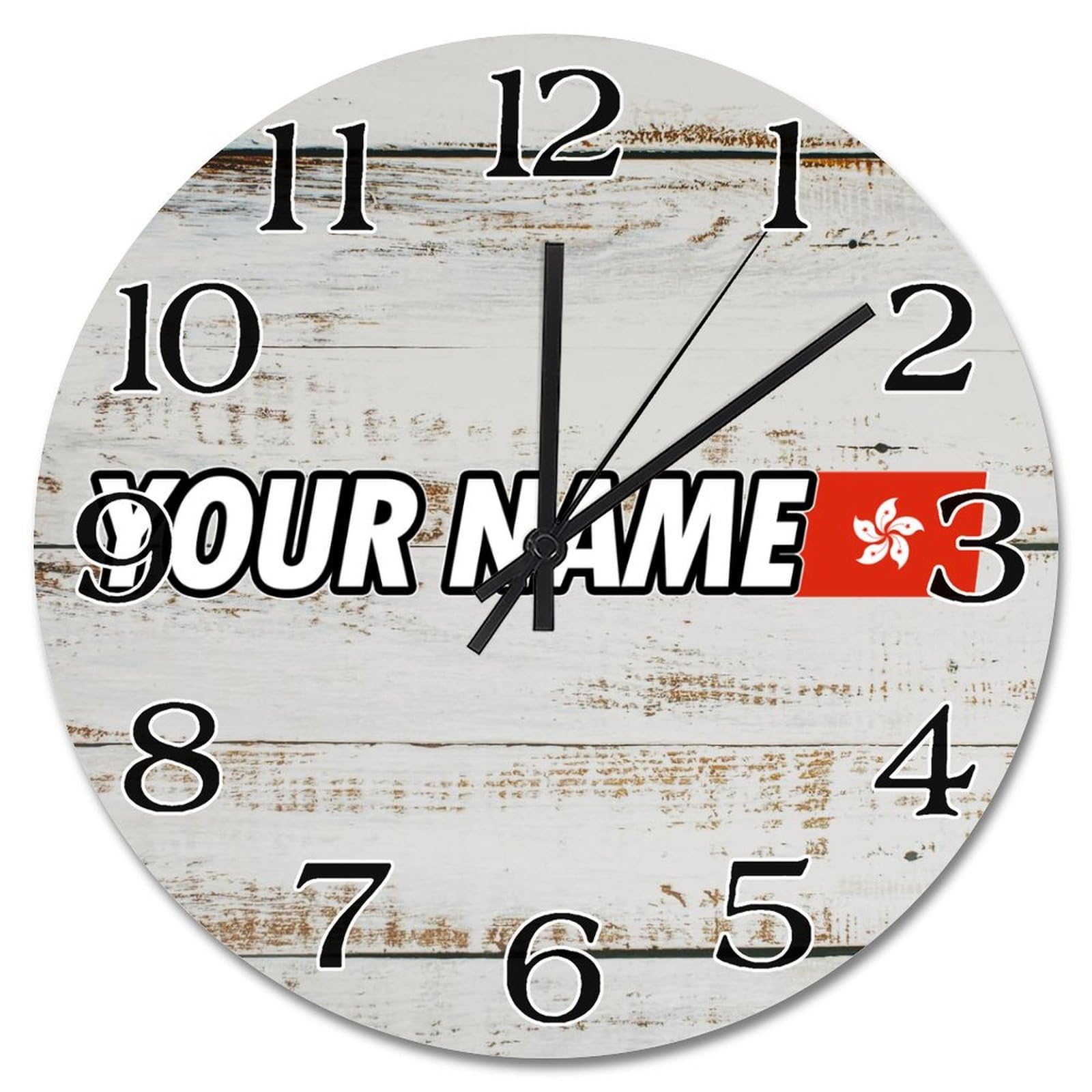 Horloge murale Hong Kong silencieuse pour créer une ambiance zen dans votre salon