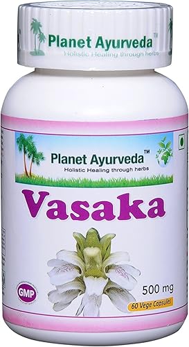 Miniatura 2 de Vasaka - 2 botellas (cada 60 cápsulas, 500 mg) - Planet Ayurveda (en Estados Unidos)