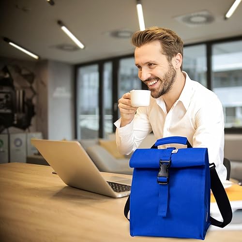 Miniatura 5 de Sunny Bird - Lonchera reutilizable para adultos, para hombres, mujeres, adolescentes, niños, lonchera grande aislada, bolsa de almuerzo para la