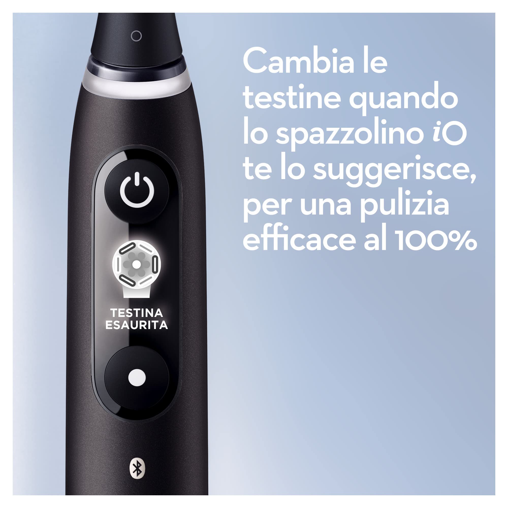 Oral-B Spazzolino Elettrico Ricaricabile iO6 Nero Con Custodia Da Viaggio + Dentifricio Rigenera Smalto & Gengive Classico 75 ml