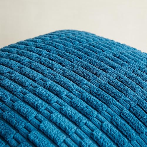 Miniatura 5 de Fancy Homi Paquete de 2 fundas de almohada decorativas color verde azulado de 18 x 18 pulgadas para sala de estar, sofá, cama, sofá, rústico, estilo