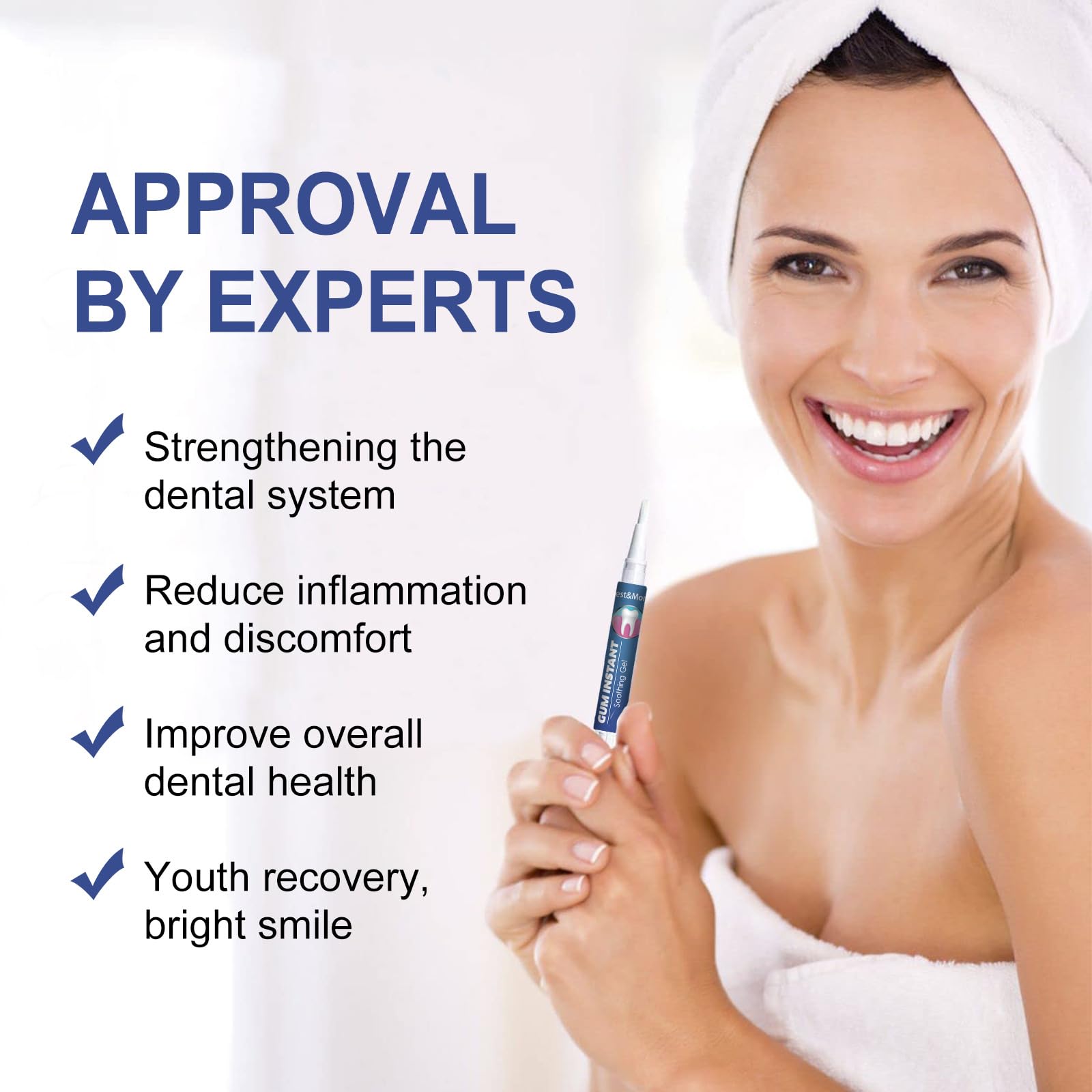 Gel de tratamiento instantáneo de goma, gel, gel de encía, gel de tratamiento instantáneo de encías, gel de terapia de encías Dentizen (3 piezas)