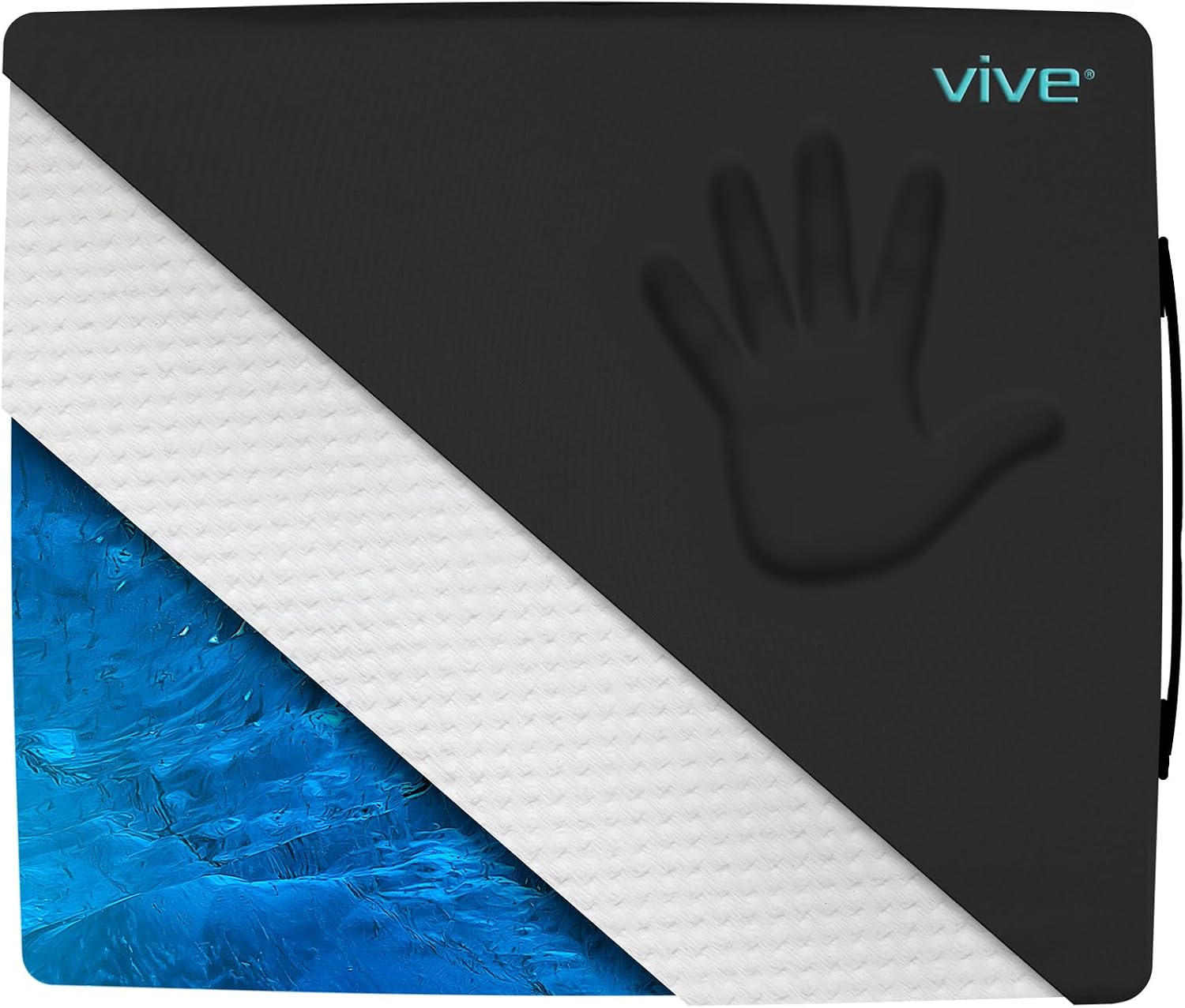 Vive Wheelchair Cushion - Gel Seat Pad for Coccyx, Orthopedic Back Support, Sciatica &amp; Tailbone Pain Relief - Waterproof Cover  4 Layer Foam
