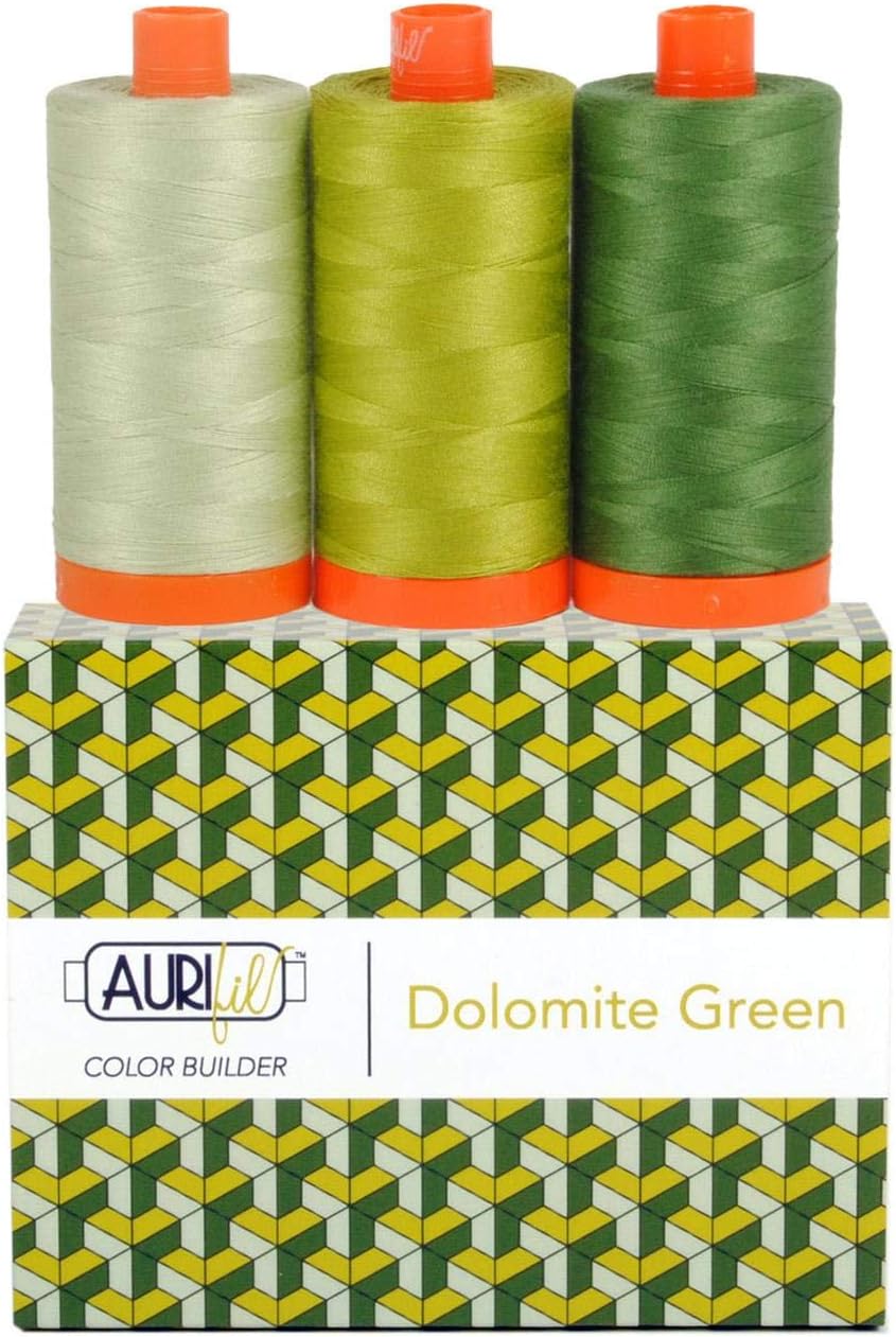 Aurifil Thread CB Dolomite Grn 3pc