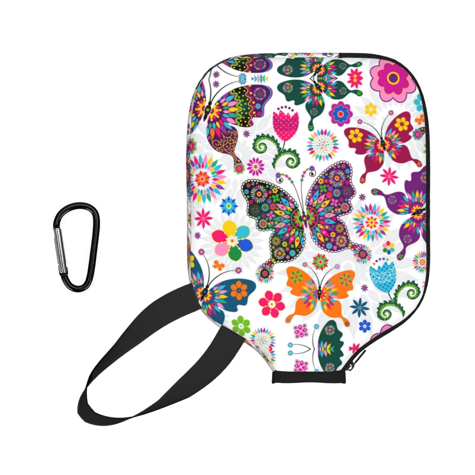 ESNAIUVCD Colorful Butterflies And Flowers Print