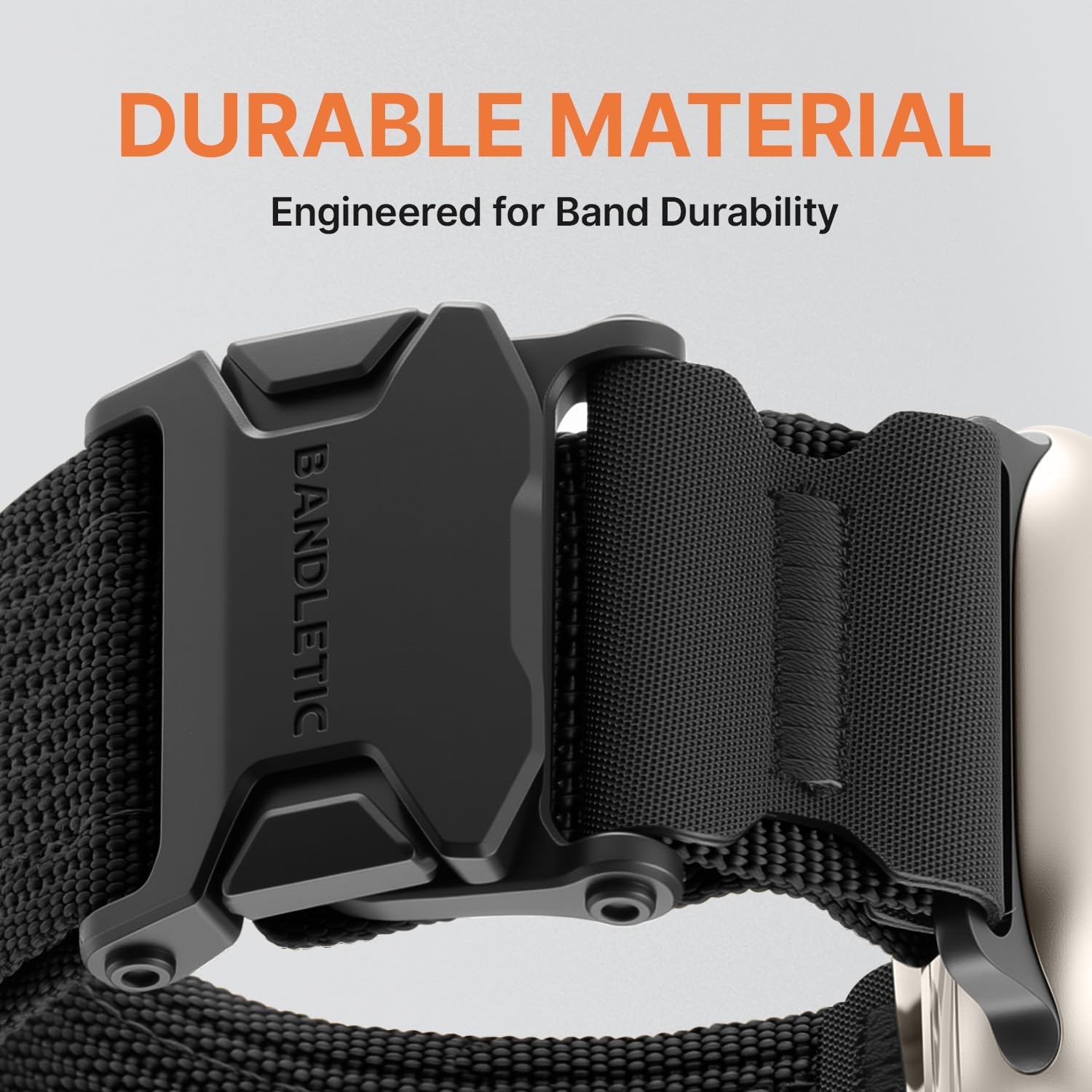 Bandletic Magnetic Bands Compatible with Apple Watch Ultra 3/Ultra Band 49mm, Breathable Nylon Gifts Strap with Magnetic Clasp for iWatch Bands men Series 11 10 46mm, 9/8/7 45mm, SE3/6/5/4 44mm, 3/2/1 42mm - Image 5