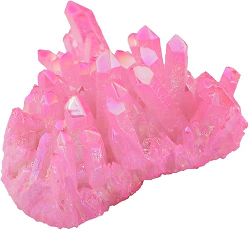 Miniatura 6 de Geoda Sunyik trozo de cristal revestido en titanio, punta de cuarzo, piedras preciosas