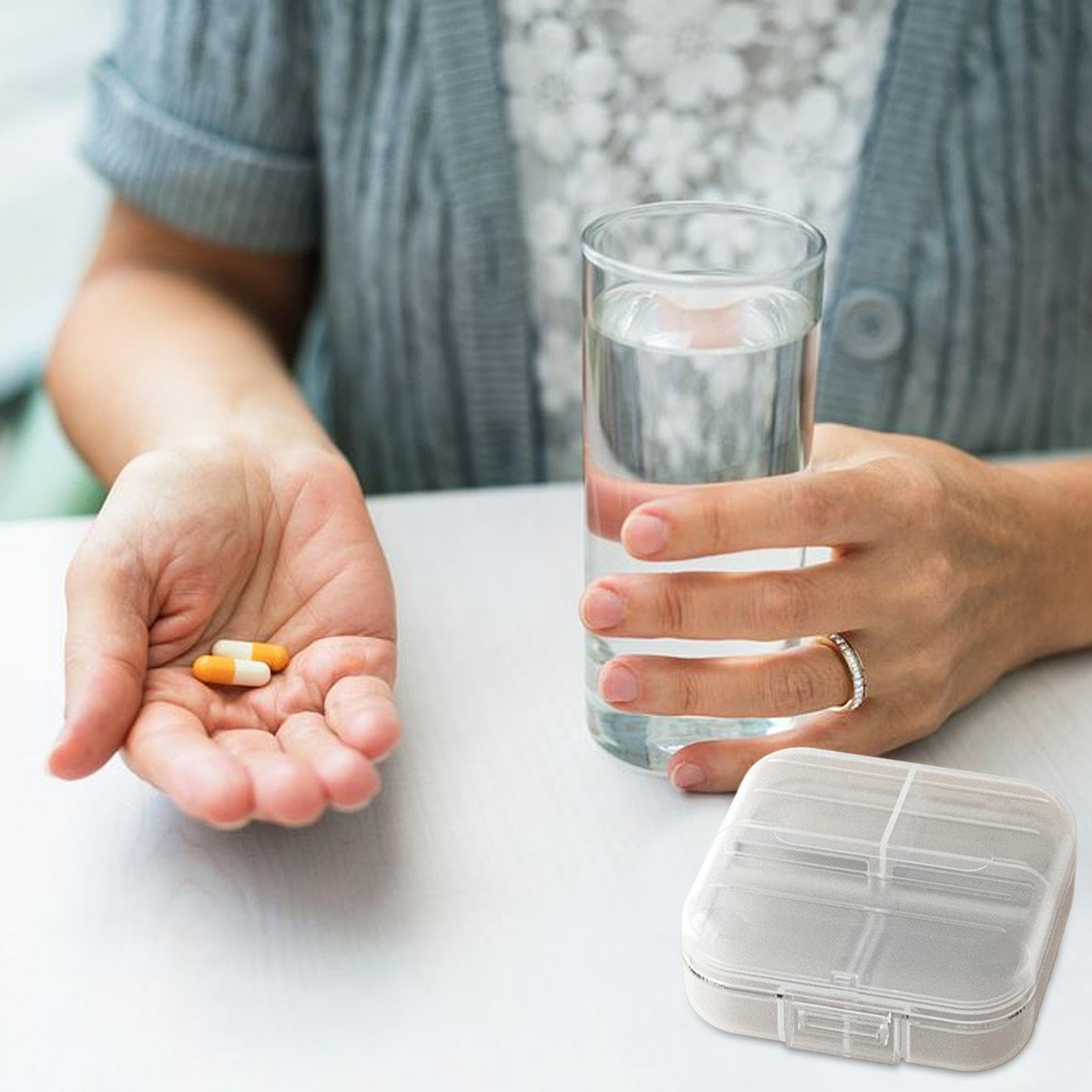 Pill Organizer – Medicine Dispenser | Pill Case | 7 Day Pill Box Weekly Pill Planner Portable Pill Organizer With 7 Separate Compartments Daily Pill Organizer Compact Pill Case For Travel