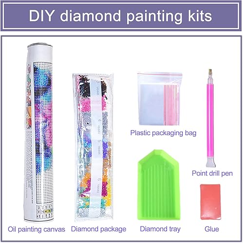 Miniatura 6 de FEGAGA Kit de pintura de diamantes para adultos, pintura de taladro completo con arte de diamante, pintura de cocina por números, kit de arte de