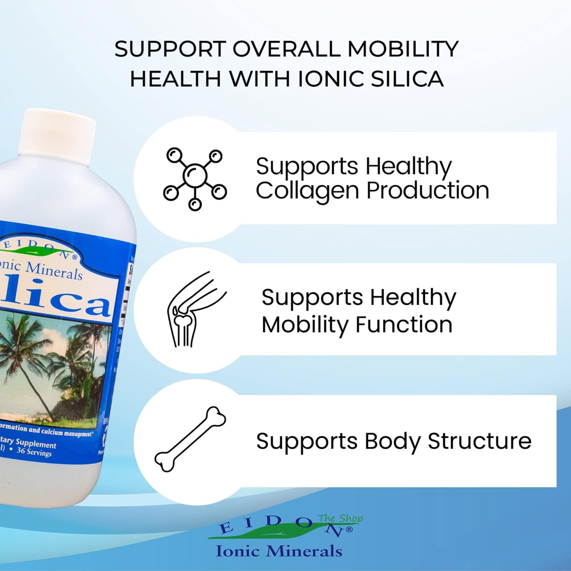 Eidon Ionic Minerals - Liquid Silica Mineral Supplement - 18 oz — Amazon image 4