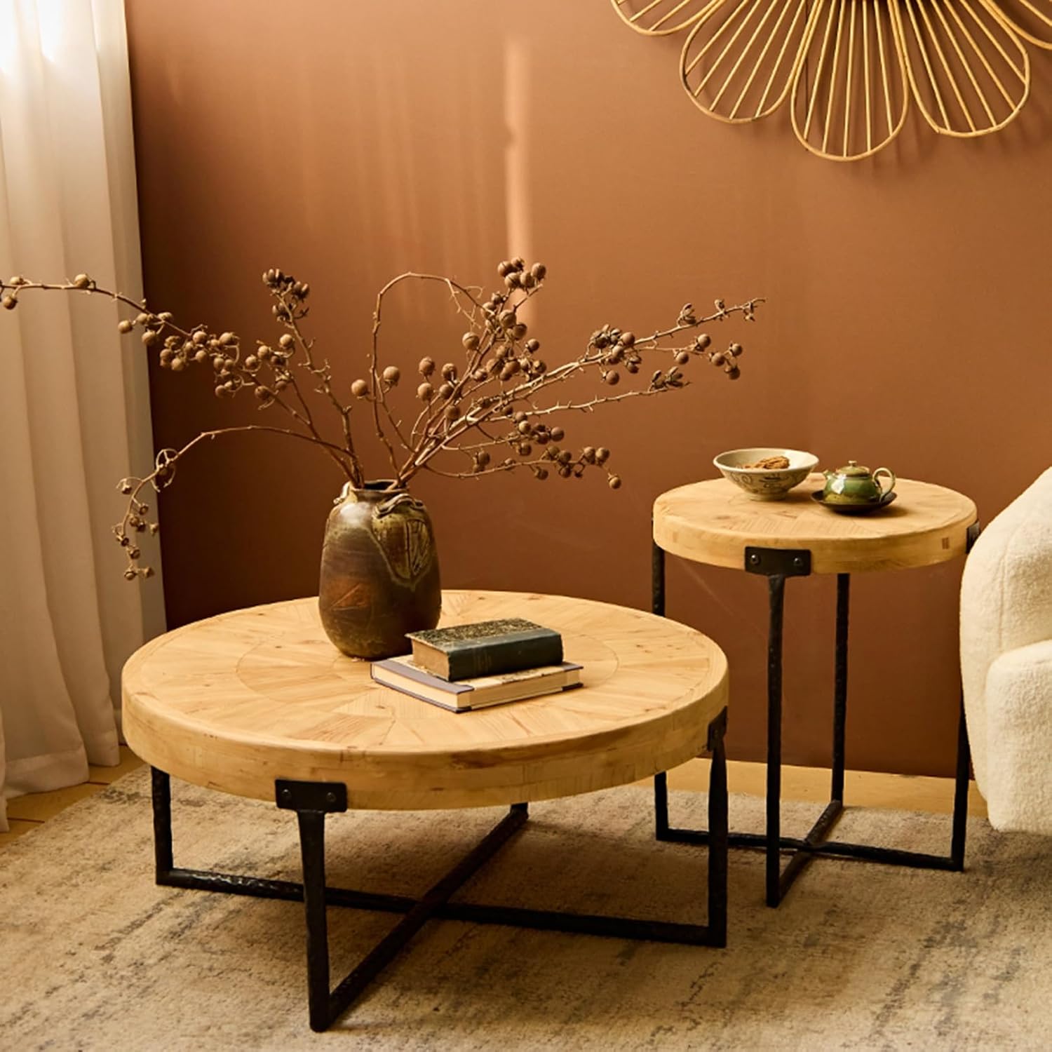 vintage コーヒーテーブル サイドテーブル ローテーブル 天然木 【公式