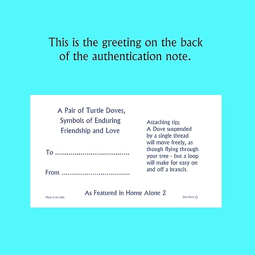 Miniatura 4 de Solo en casa 2 palomas par auténticas réplicas hechas en Estados Unidos directamente de John Perry, quien las creó para la película