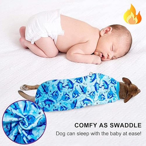 Miniatura 6 de LovinPet Chaleco de suéter para perro grande ropa de invierno ligera de franela para perro, tela agradable a la piel que brilla en la oscuridad,