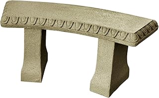 Best EMSCO Group Garden Bench –Natural Sandstone Appearance –Made of Resin Review 