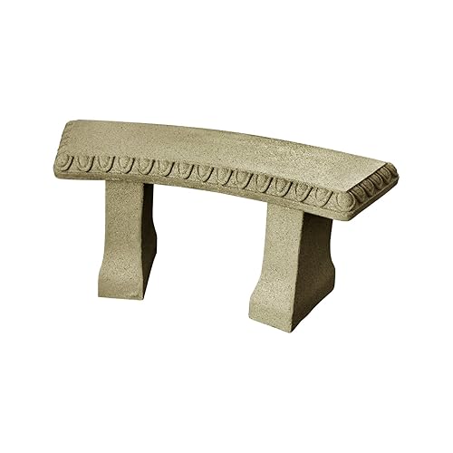 Emsco Group 2306-1AZ Garden Bench – Natural Sandstone Appearance –