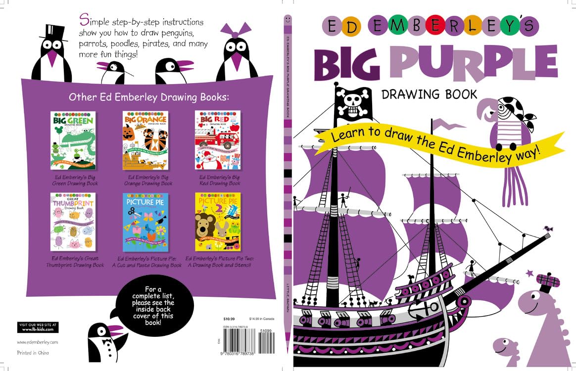Ed Emberley's Big Purple Drawing Book (Ed Emberley Drawing Books)