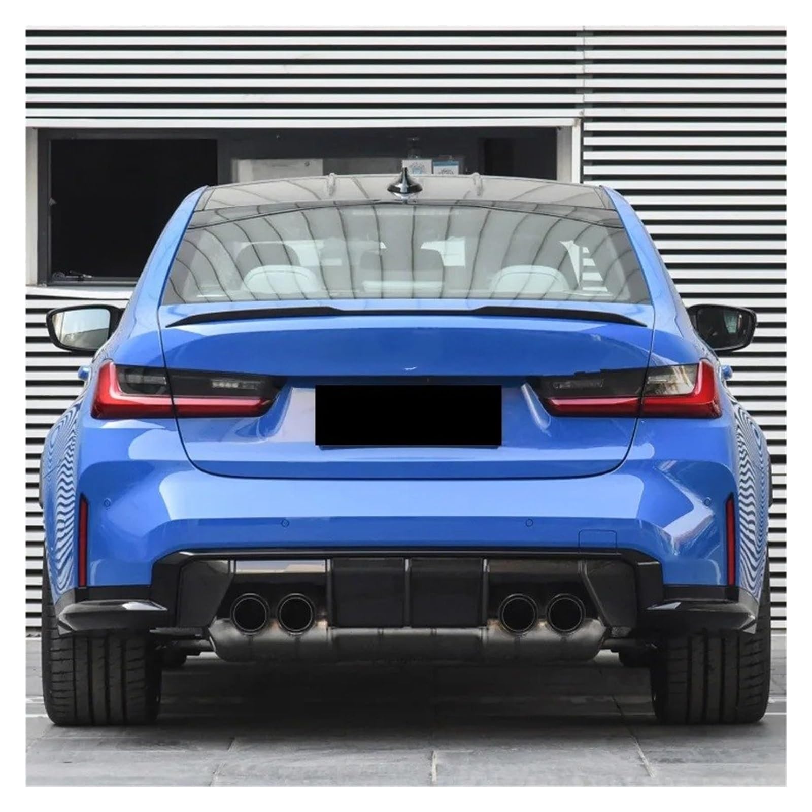 Aileron Arrière Becquet Coffre Arrière Voiture, Aileron Toit pour BMW Série 3 G20 G28 G80 pour M3 G20 320i 325i 330i 2019 2020 2021 2022 2023 Arrière Spoiler(Gloss Black)