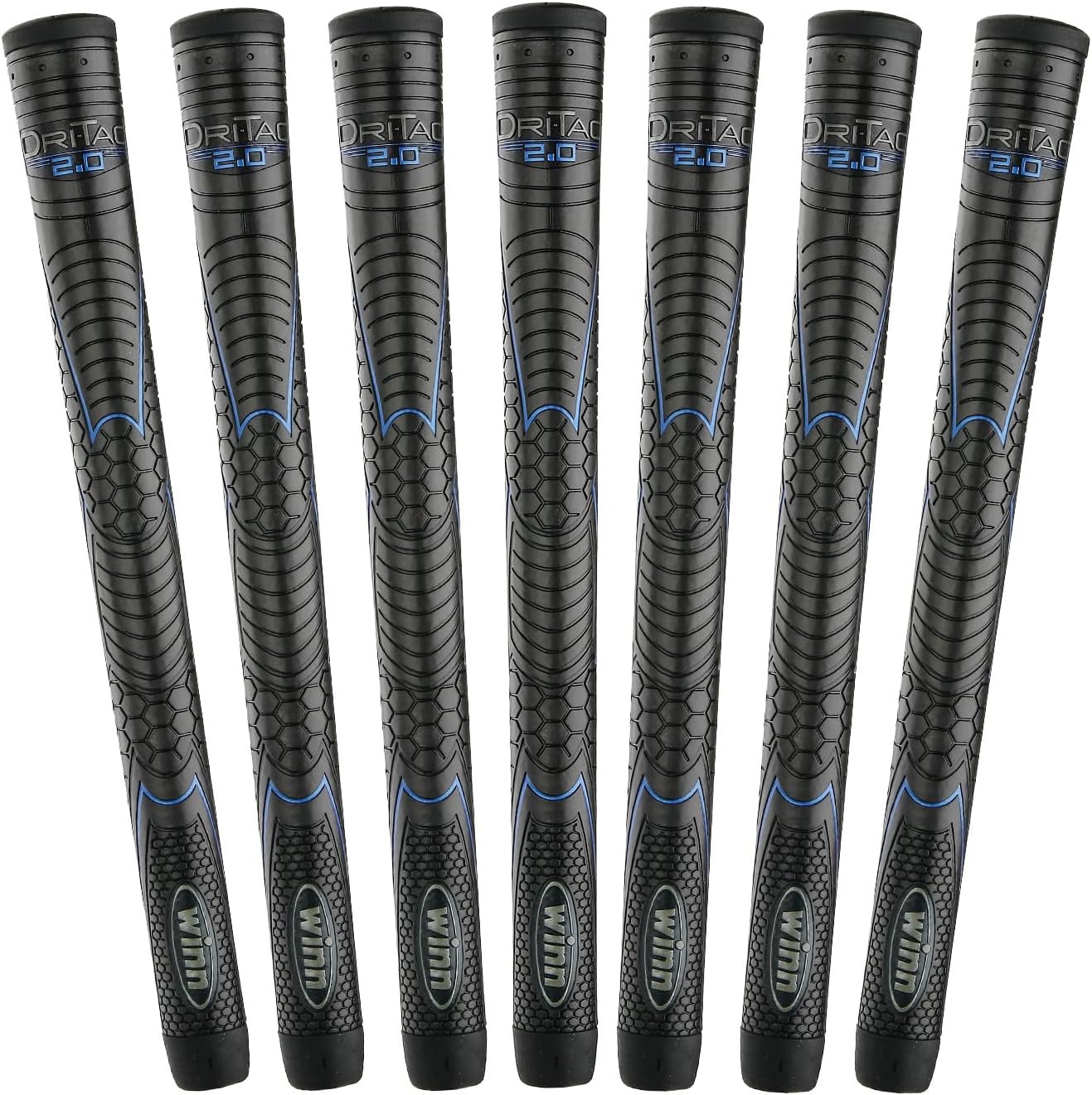 Winn Golf Grip Dri-Tac 2.0 Ladies & Men's Midsize +1/16" Golf Club Grips - Shock Absorption | AVS Technology for Enhanced Performance | Optimal Hand Alignment, Grip Pressure | Durable