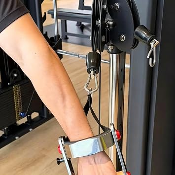 Side Lateral Raise Exercise Handle Attachment Wrist Straps for Cable Machine, Professional Heavy Duty Cable Lateral Raise Attachments Wrist Cuffs for Gym Pulley System